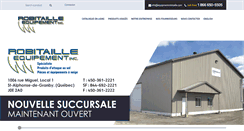 Desktop Screenshot of equipementrobitaille.com