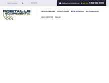 Tablet Screenshot of equipementrobitaille.com